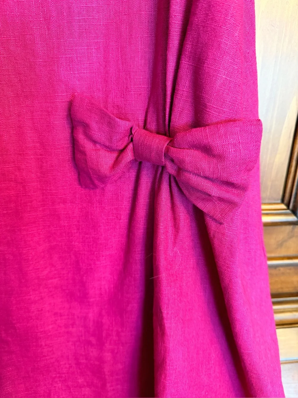 Le Muse Cerise Pink Short Sleeve Summer Kiss Swing Dress Size L - Picture 11 of 11